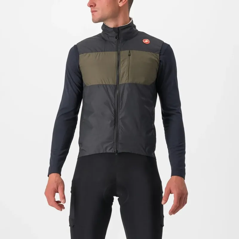 Super Cena Castelli Unlimited Puffy Vest L černá/zelená
