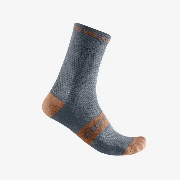 Super Cena Castelli Superleggera T 12 Socks L/XL modrá/hnědá
