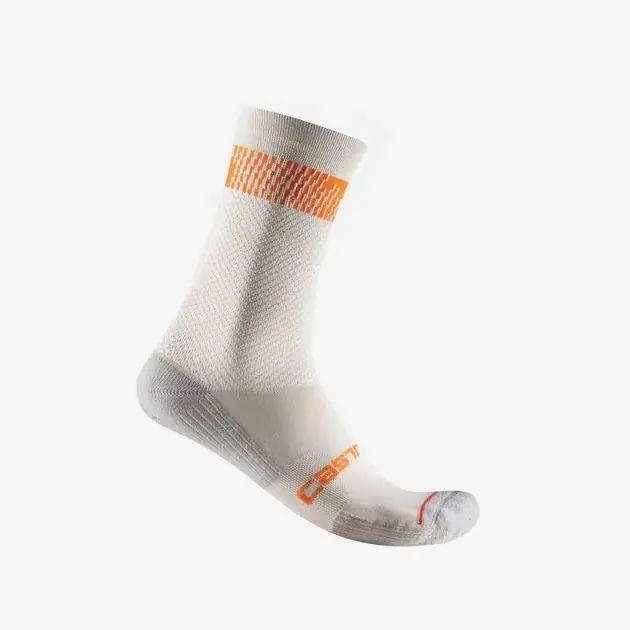 Novinka Castelli Unlimited 18 Socks XXL šedá/oranžová