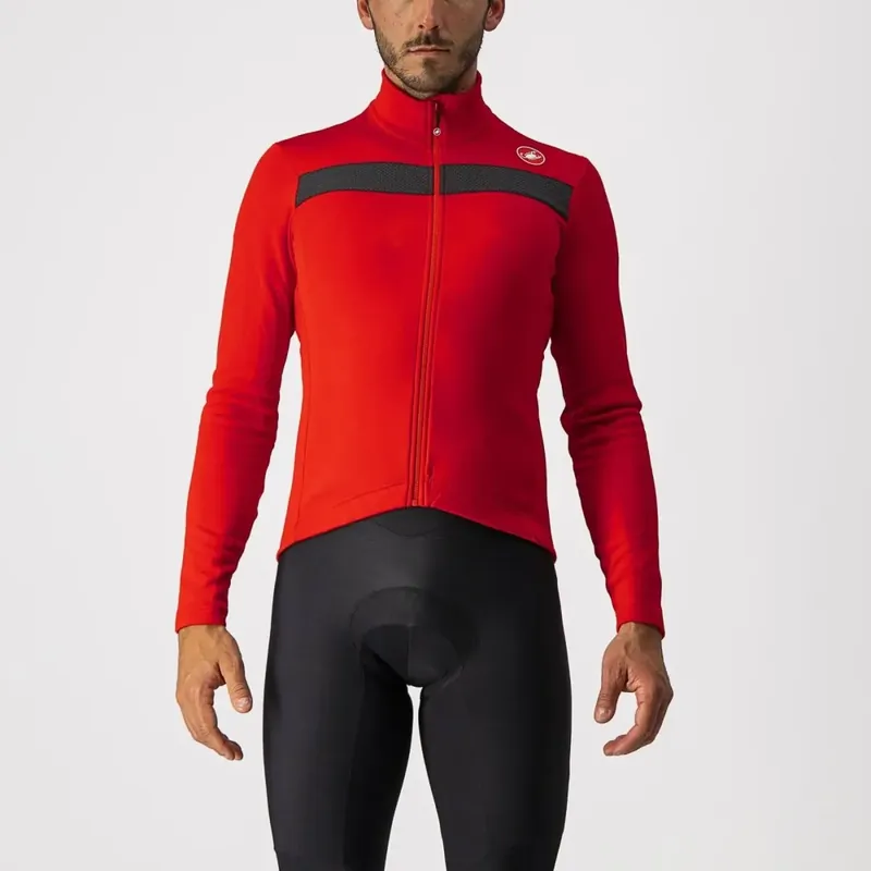 Castelli Puro FZ Jersey L červená/černá Výprodej