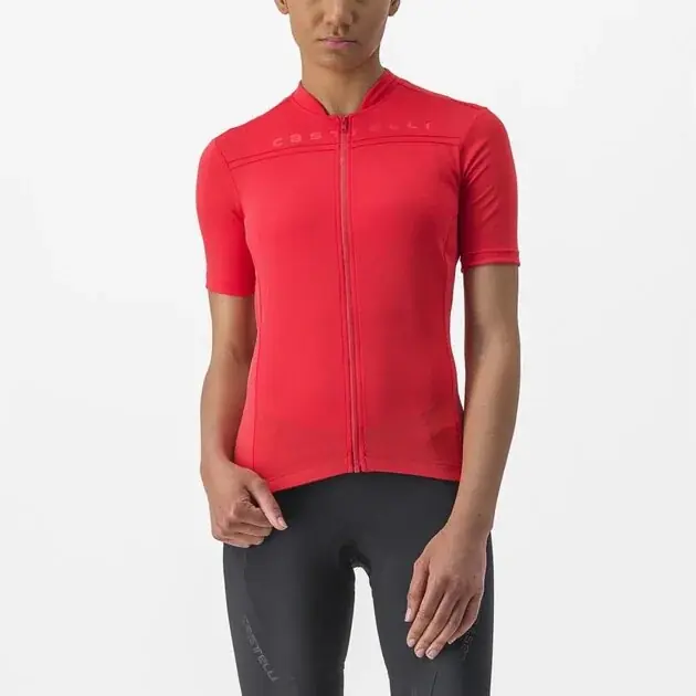 Castelli Anima 4 Jersey W S červená Akční Nabídka