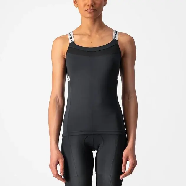 Castelli Bavette Top W XS černá/bílá Top Prodej