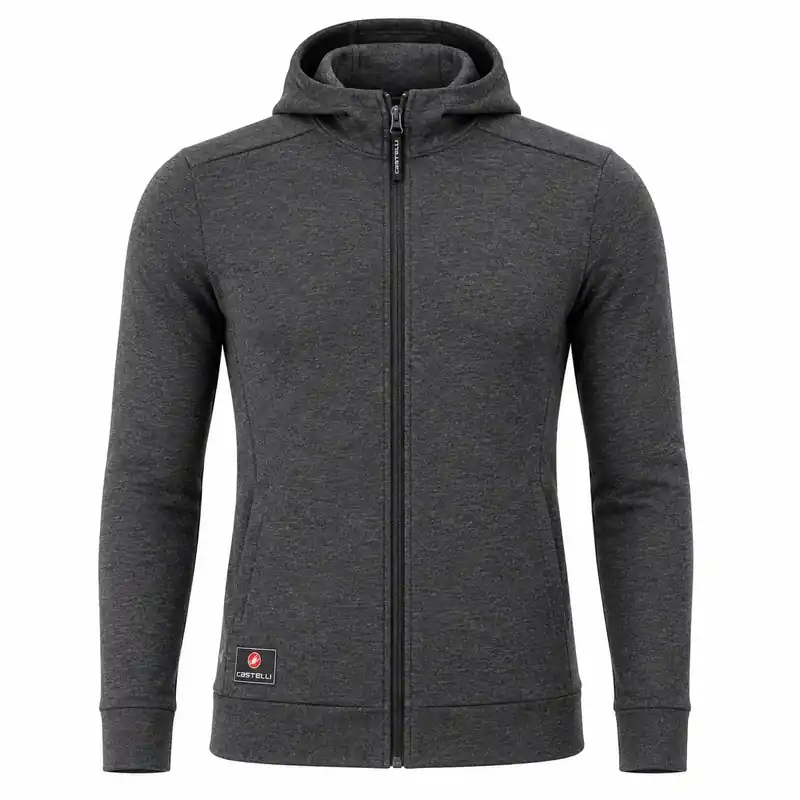 Castelli Milano 2 Full Zip Fleece XXL šedá Nová Kolekce