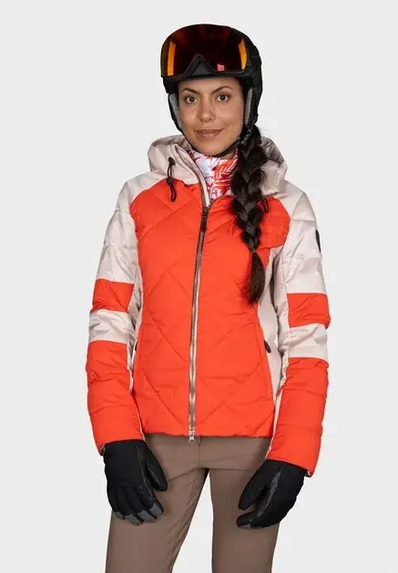 Tovární Cena Stöckli Skijacket Style 38 oranžová/béžová