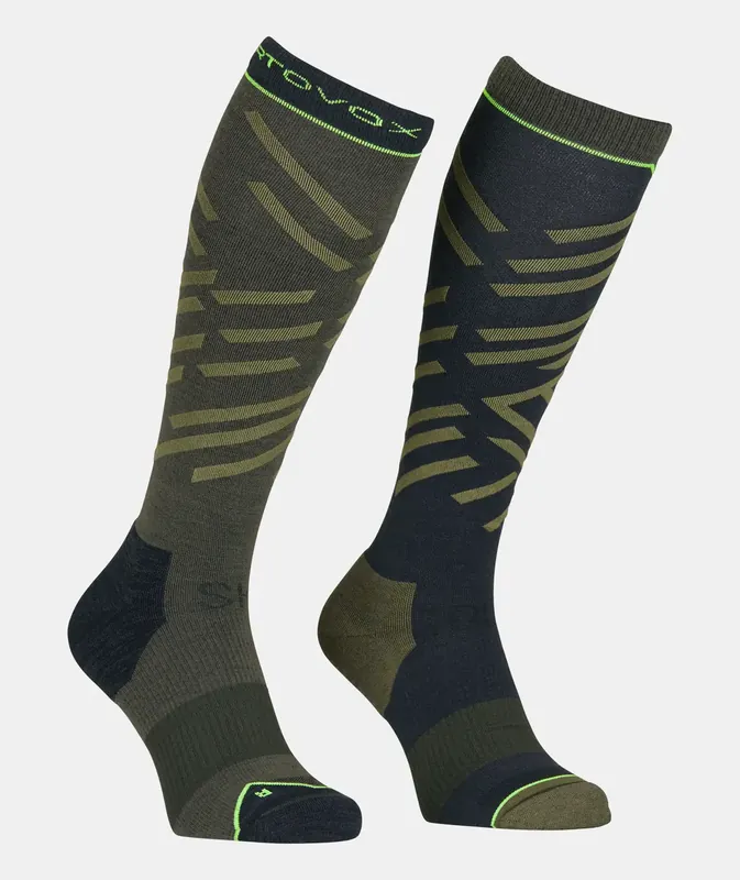 Cenový Hit Ortovox Ski Tour Long Socks 45-47 zelená/černá
