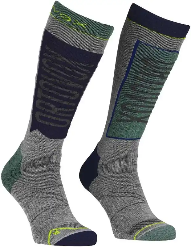 Ortovox Free Ride Long Socks M 45-47 šedá/zelená Sleva