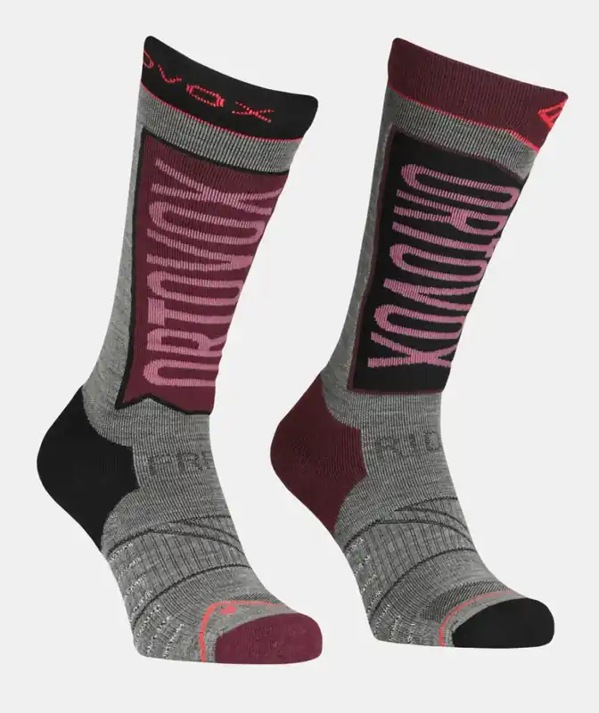 Free Ride Long Socks Women‘s 42-44 šedá/červená Akce