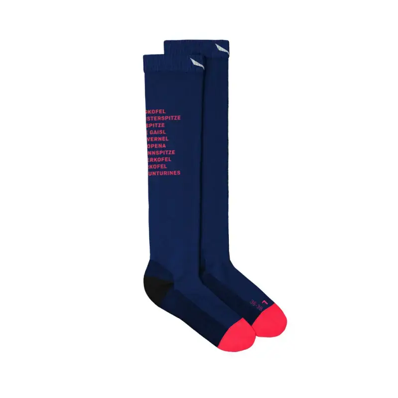 Salewa Ortles Dolomites Merino Socks W 36-38 modrá/červená Poslední Šance