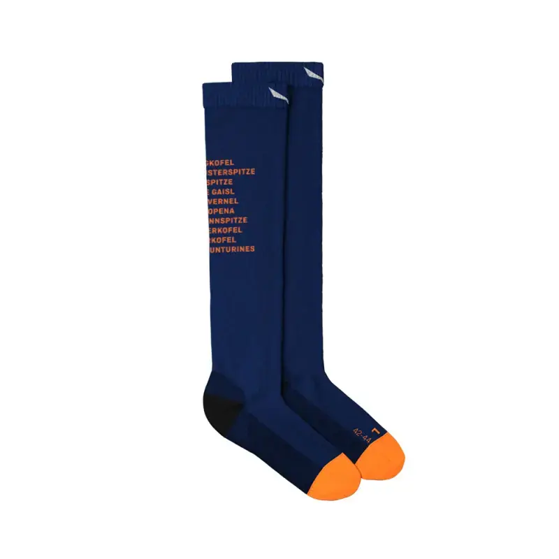 Salewa Ortles Dolomites Merino Socks M 45-47 modrá/oranžová Ověřený