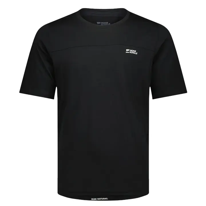 Must-Have Mons Royale Diversion Merino Bike Jersey Short Sleeve L černá