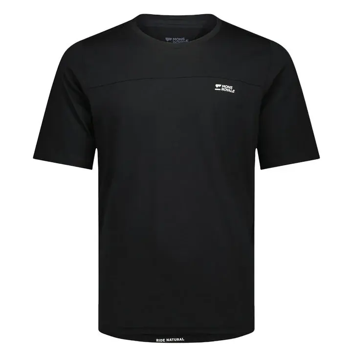 Mons Royale Diversion Merino Bike Jersey Short Sleeve XXL černá Levný