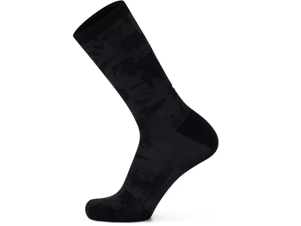 Autentický Mons Royale Atlas Crew Sock Plaited L černá