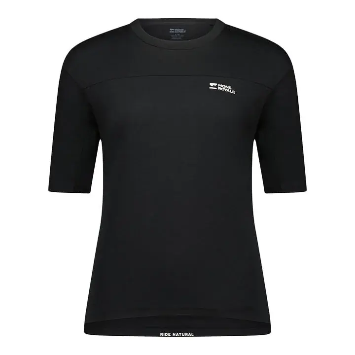 Mons Royale Diversion Merino Bike Jersey Short Sleeve S černá Značkový