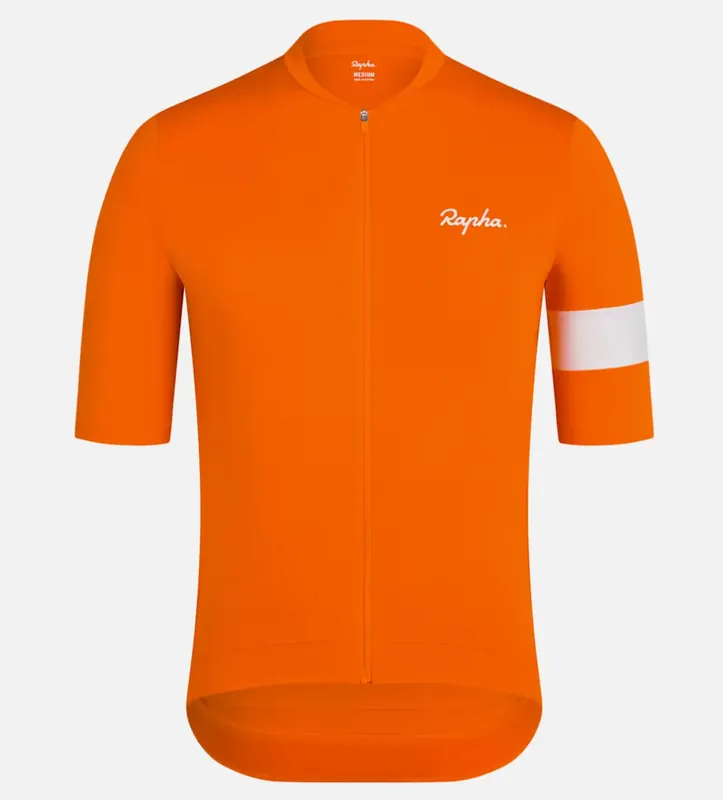 Cenový Hit Cyklistický dres Rapha Core L oranžová