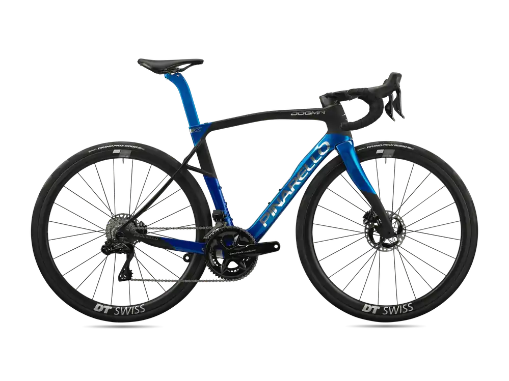 Novinka Pinarello DOGMA X SHIMANO Dura Ace Di2 2x12 DB Power Meter (MY25) 500 modrá/černá