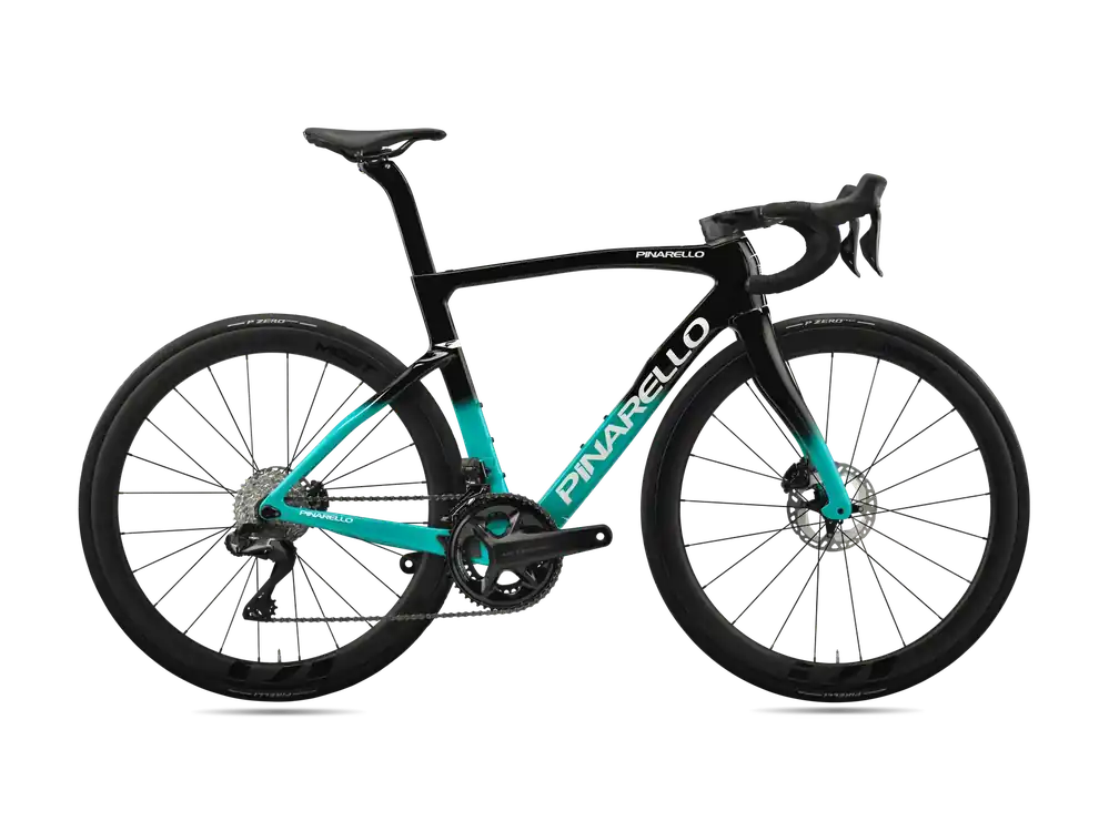 Originální Pinarello F SERIES F7 Ultegra Di2 2x12 DB (MY25) 500 tyrkysová/černá