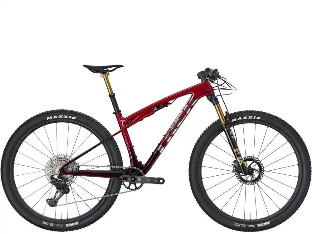 Trek Supercaliber SLR 9.9 XTR Di2 Gen 2 L tmavě červená Akce