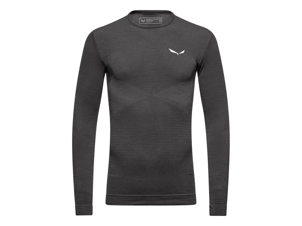 Salewa Zebru Med Warm Amr M L/S Tee 54/2X tmavě šedá Nízká Cena