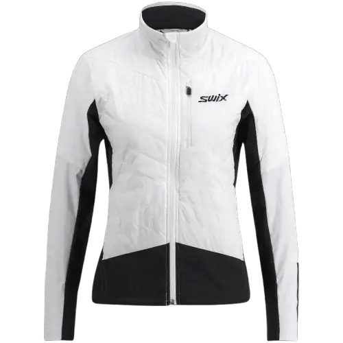 Swix Nordic Warm Hybrid Bunda L bílá/červená Zlevněný