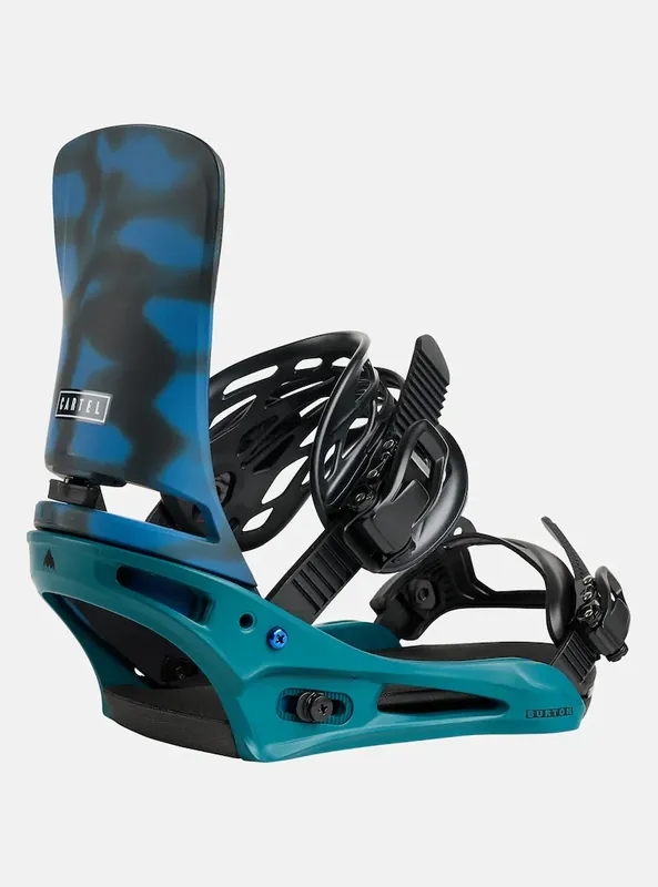 Nová Kolekce Burton Cartel Re Flex Snowboard Bindings L modrá/zelená
