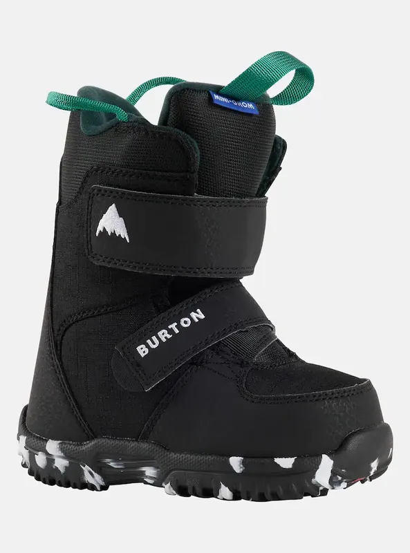 Akční Cena Burton Mini Grom Snowboard Boots 11C černá/zelená