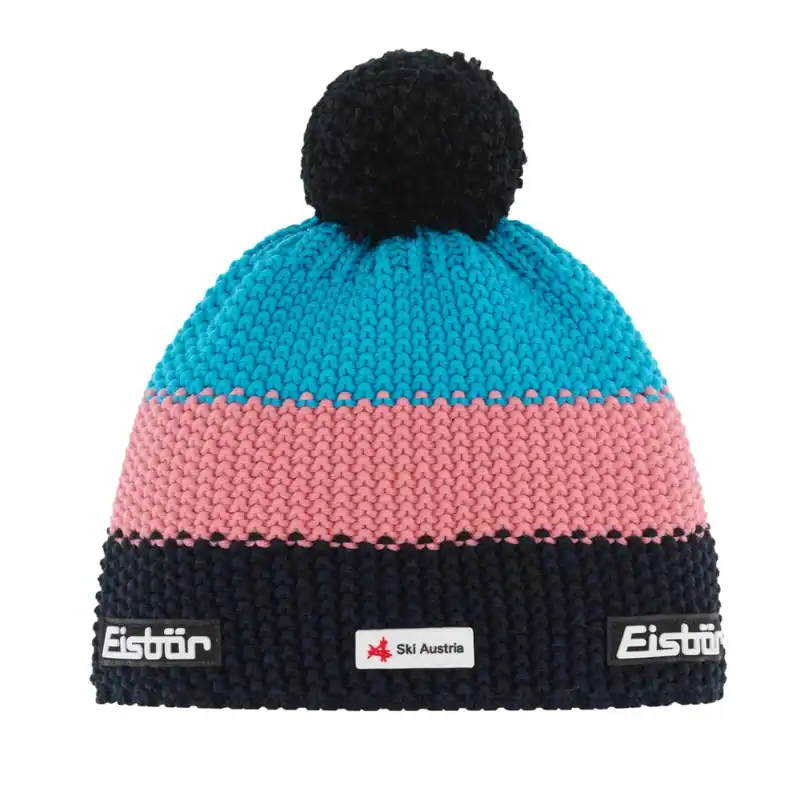 Akční Nabídka Eisbär čepice Star Pompon MÜ UNI modrá/růžová