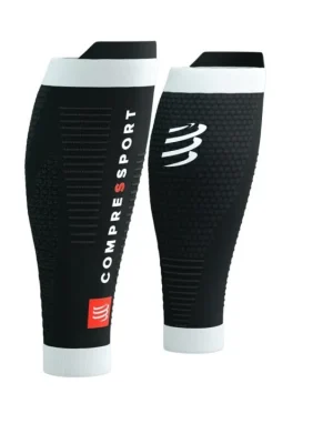 Časově Omezené Kompresní návleky na lýtka Compressport R2 3.0 Black/White