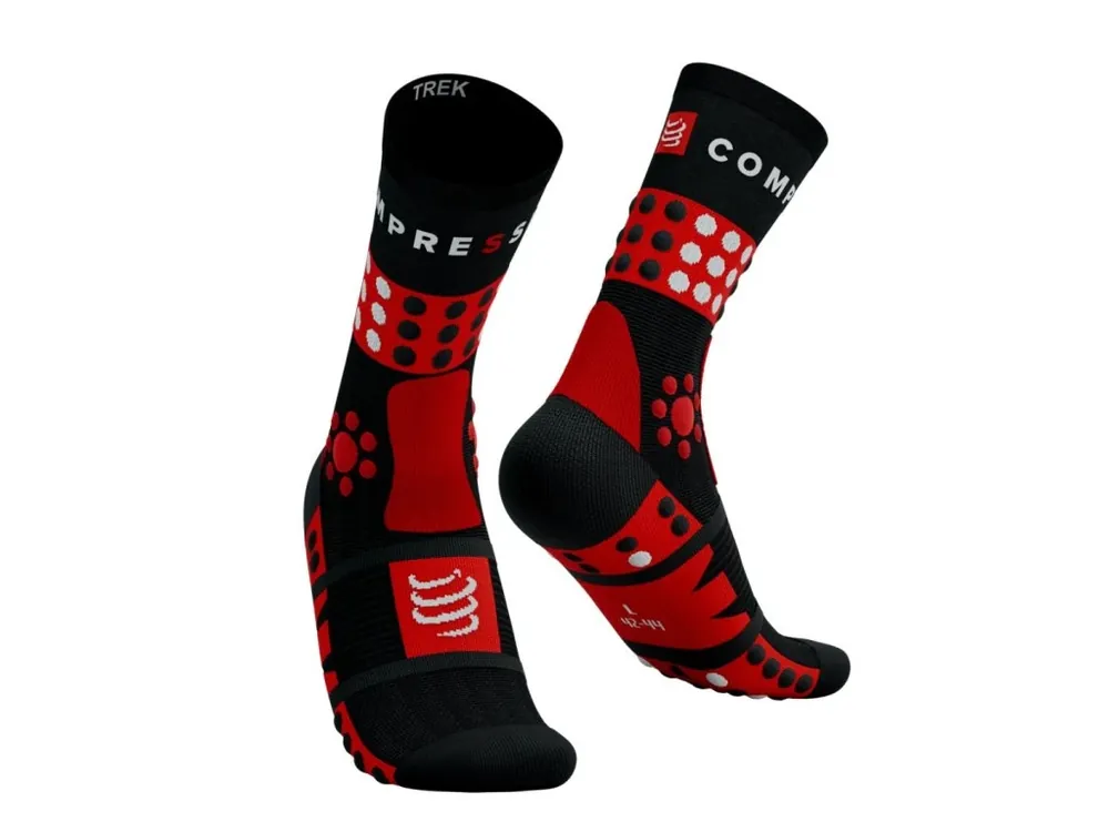 Ponožky Compressport Trekking Socks Black/Red/White Objednat Nyní