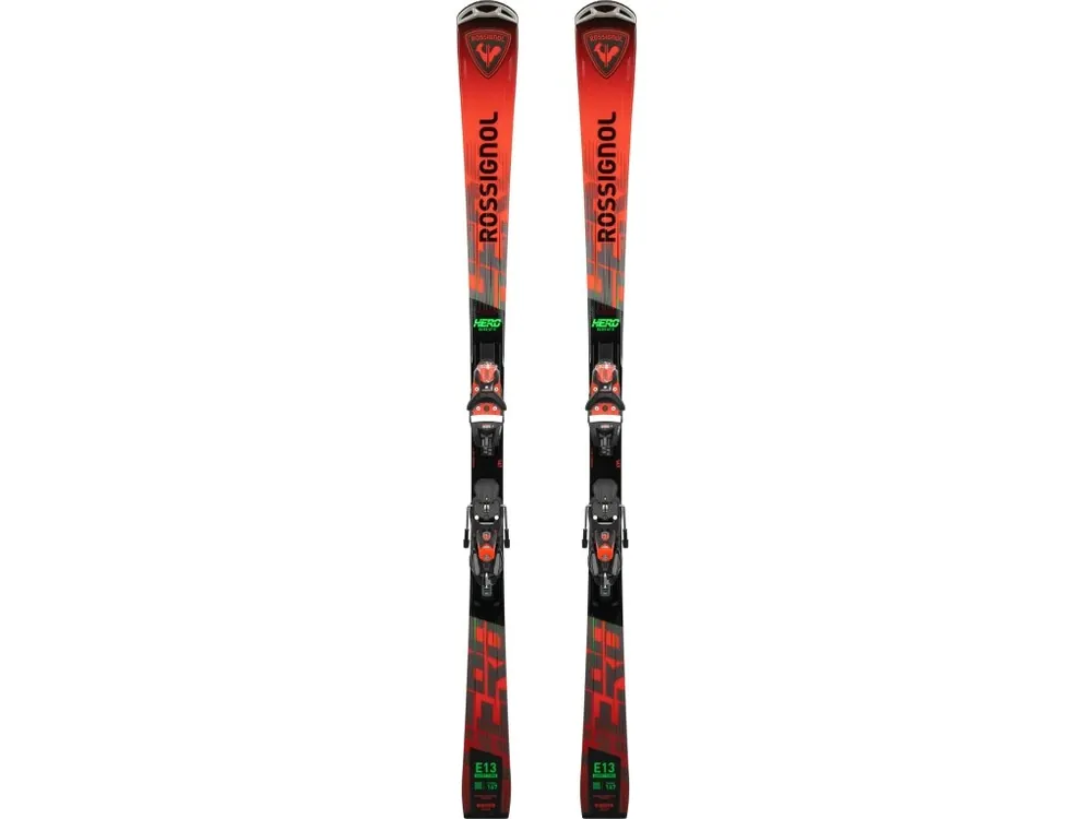 Sjezdové lyže Rossignol Hero Elite ST TI Konect + NX 12 Konect GW B80 BK Hot Red 2025/2026 Poslední Šance