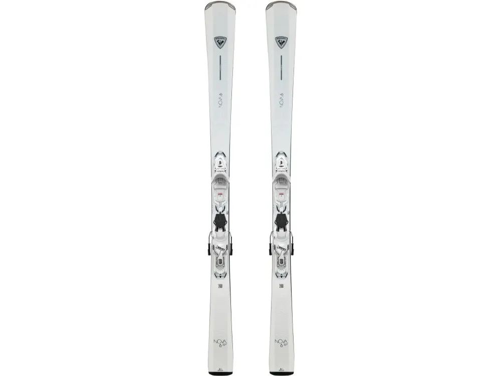Sjezdové lyže Rossignol Nova 6 Xpress + Xpress W 11 GW B83 White Sparkle 2025/2026 Horká Nabídka