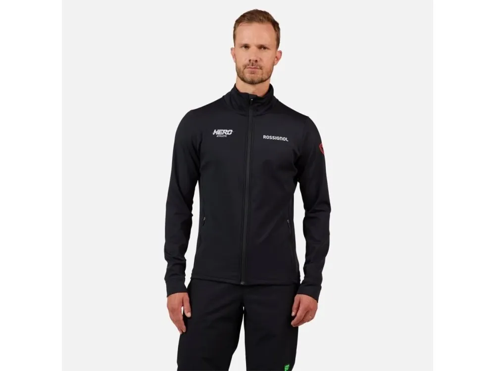 Mikina Rossignol Hero Mid Layer Stretch Black Ověřený