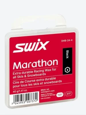 Vosk Swix Marathon Pro Black, 40g Nová Kolekce