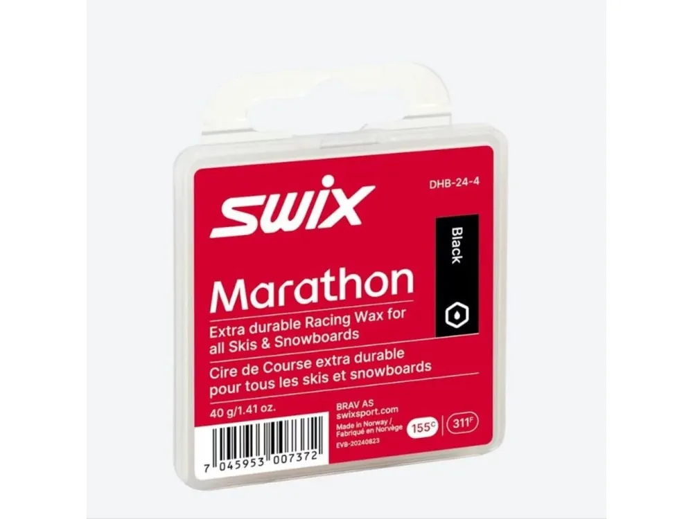 Vosk Swix Marathon Pro Black, 40g Nová Kolekce