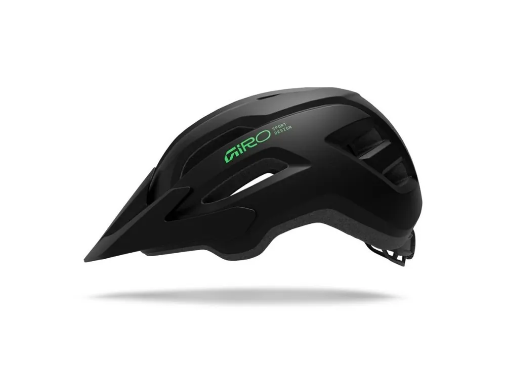 Dokud Zásoby Vydrží Cyklistická přilba Giro Fixture II Youth Mat Black/Vivid Green