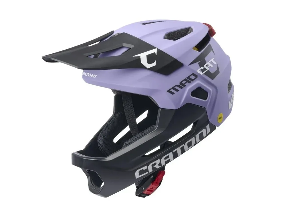 Cyklistická přilba Cratoni MadCat MIPS Purple/Black Matt Akce