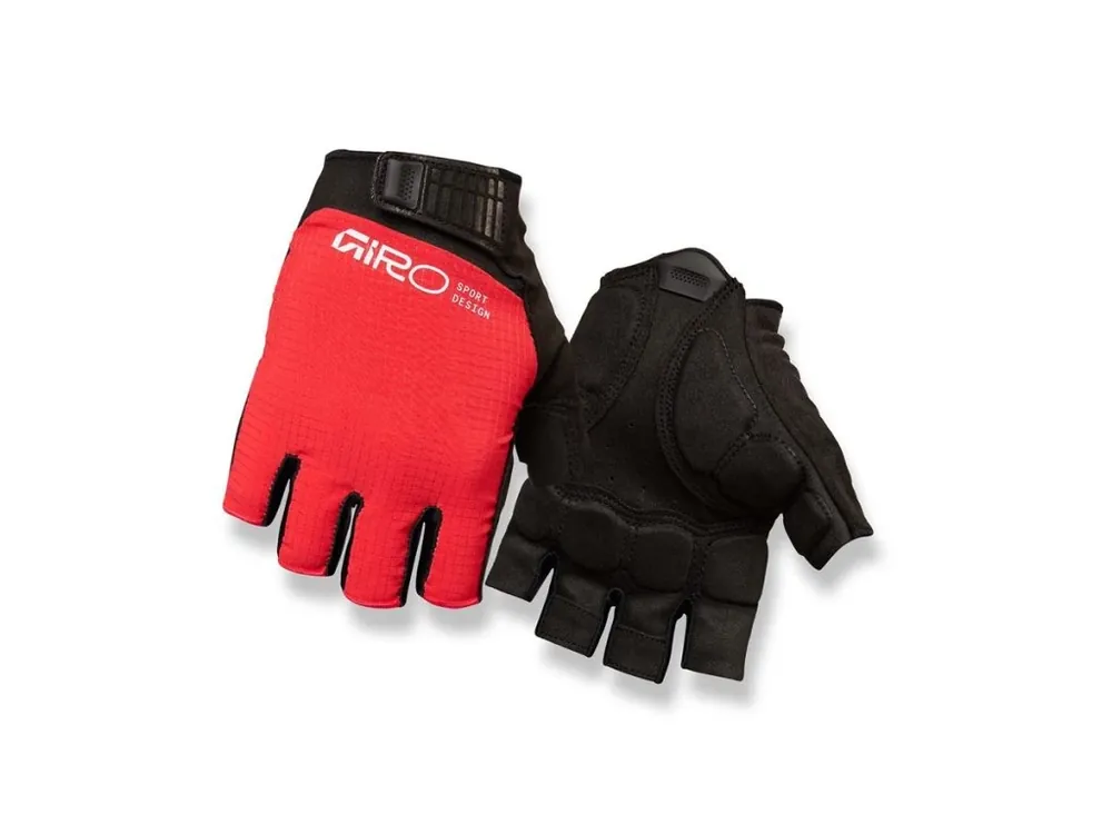 Zlevněný Cyklistické rukavice Giro Bravo II Gel Flame Red