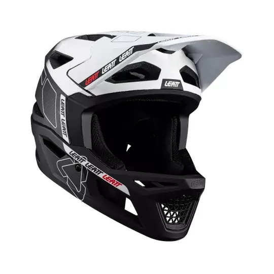 Kup Teď LEATT integrálna přilba MTB Gravity 6.0 Carbon , white - Varianta XL / 61-62cm