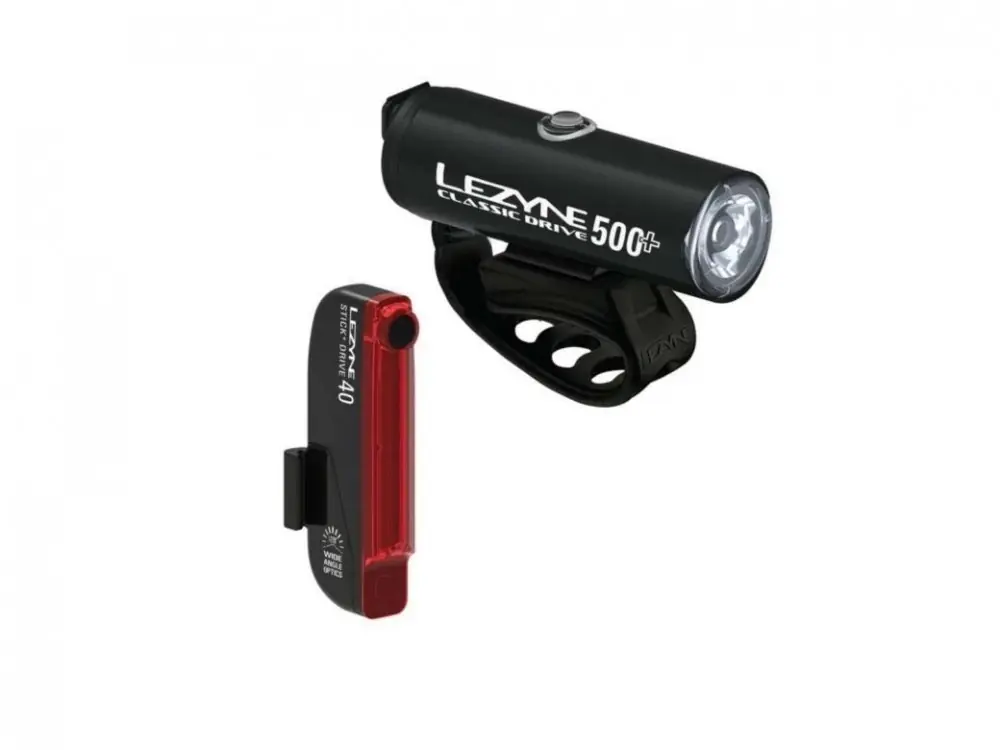 Lezyne set svetiel Lite Drive 1200+ / Strip Drive Pro 400+ Akční Nabídka